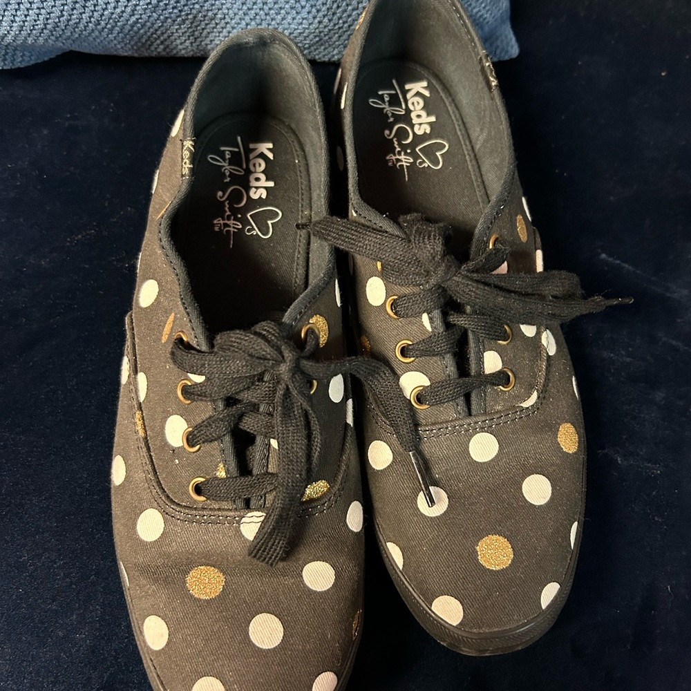 Taylor Swift Classic Black Polka Dot Keds Sneaker